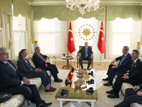 Cumhurbaşkanı Erdoğan, Yeni Zelanda Başbakan Yardımcısı ve Dışişleri Bakanı Peters’ı kabul etti