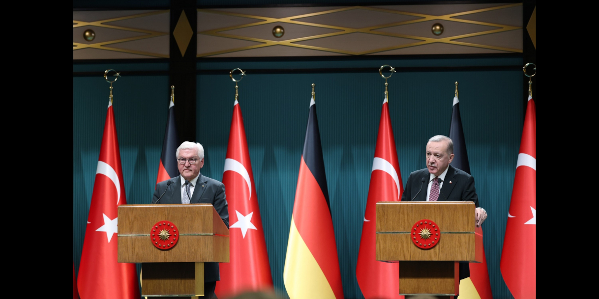 Cumhurbaşkanı Erdoğan, Almanya Cumhurbaşkanı Steinmeier ile ortak basın toplantısında konuştu