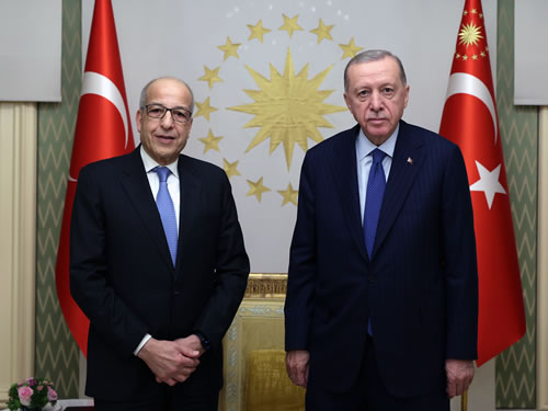 Cumhurbaşkanı Erdoğan, Libya Merkez Bankası Başkanı Sıddık el-Kebir'i kabul etti